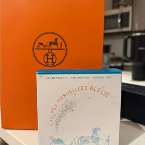 Hermes Eau des Merveilles Bleue - Orange and Blue